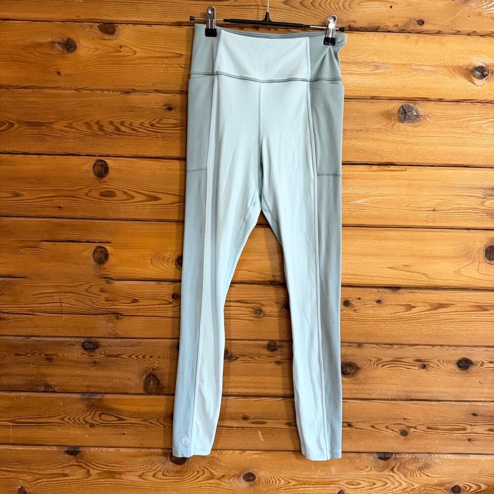 Smartwool Run Leggings Light Blue Womens Small